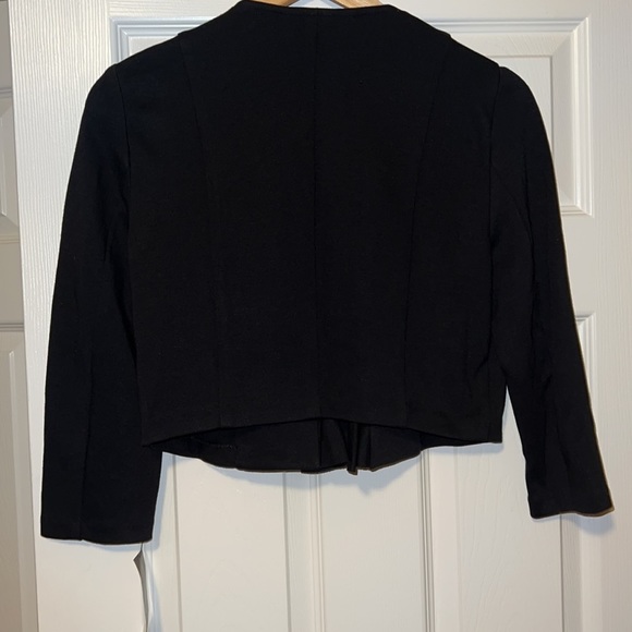 🖤 Brand New! INC Black Knit Ruffle Collar Jacket - Picture 8 of 8
